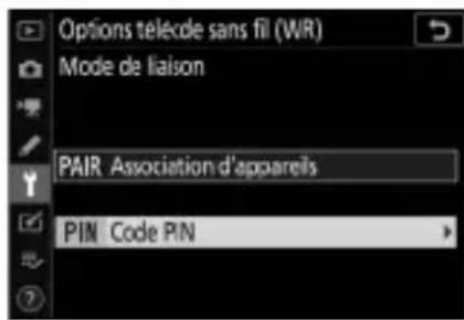 NIKON WRR11a - ■ Connexion par code PIN - 3