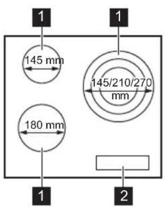 ZANUSSI ZHRN639K - Kochfeldanordnung - 1