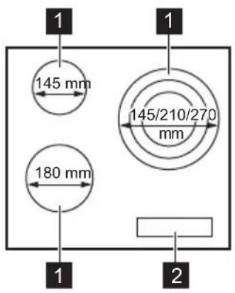 ZANUSSI ZHRN639K - Indeling kookplaat - 1