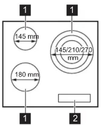 ZANUSSI ZHRN639K - Description de la table de cuisson - 1