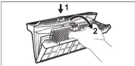 ZANUSSI ZDHN772CW - HET FILTER REINIGEN - 5