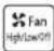 PANASONIC Inverter NNSD277 - Selecting Fan High/Low/Off - 1