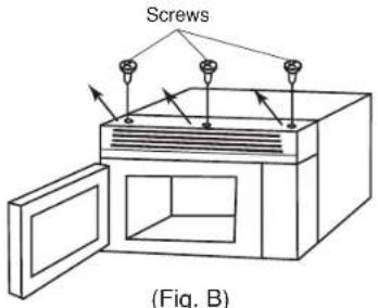 PANASONIC Inverter NNSD277 - Installing the replacement Charcoal Filter (NN-CF203) - 1