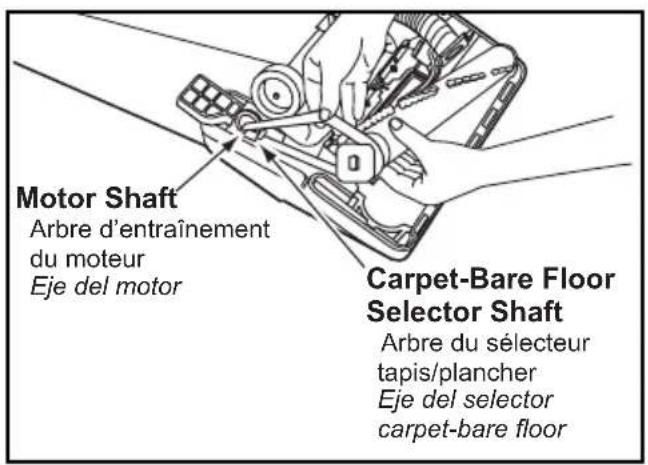 PANASONIC Quickdraw MCV7312 - Replacing Belt - 2
