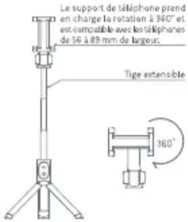 Xiaomi Mi Selfie Stick Tripod - Utilizez le trépied - 1