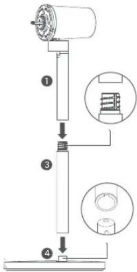 Xiaomi Mi Smart Standing Fan 1C - Paso 1: Instalación de la base - 1