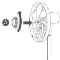 Xiaomi Mi Smart Standing Fan 1C - Etape 4: Installer l'assemblage de la pale du ventilateur - 2
