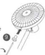 Xiaomi Mi Smart Standing Fan 1C - Step 6: Fasten the front grille - 1