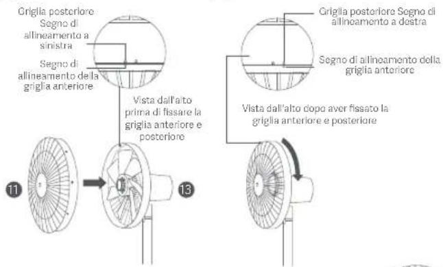 Xiaomi Mi Smart Standing Fan 1C - Passaggio 5: installare la griglia anteriore - 1