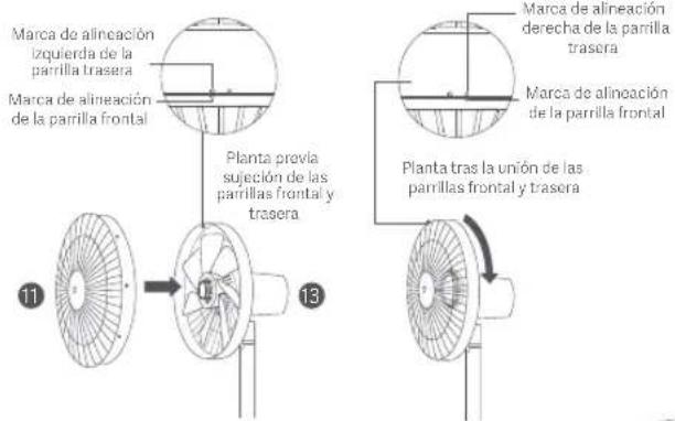 Xiaomi Mi Smart Standing Fan 1C - Paso 5: Instalación de la parrilla frontal - 1