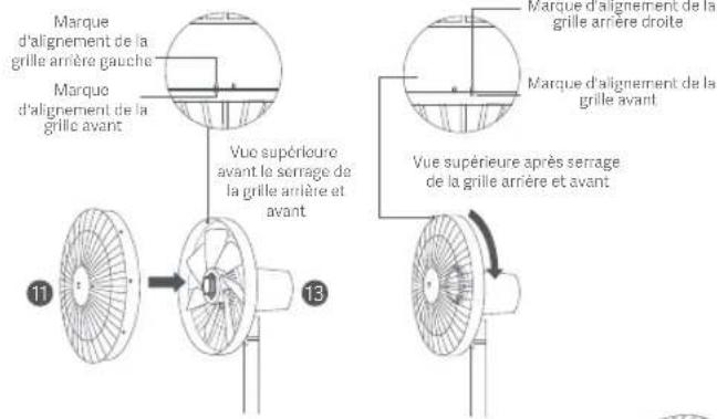 Xiaomi Mi Smart Standing Fan 1C - Étape 5: Installation de la grille avant - 1
