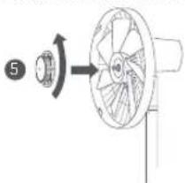 Xiaomi Mi Smart Standing Fan 1C - Paso 4: Instalación del ensamblaje de las hojas - 2