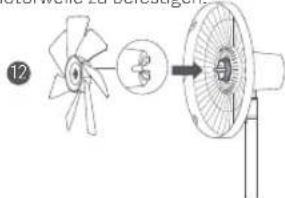 Xiaomi Mi Smart Standing Fan 1C - Schritt 4: Installieren der Ventilatorflugelbaugruppe - 1