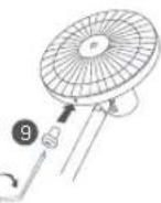 Xiaomi Mi Smart Standing Fan 1C - Passaggio 6: fissare la griglia anteriore - 1