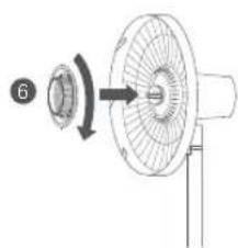 Xiaomi Mi Smart Standing Fan 1C - Paso 3: Instalación de la parrilla trasera - 2