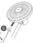 Xiaomi Mi Smart Standing Fan 1C - Étape 6: Serrage de la grille avant - 1