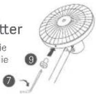 Xiaomi Mi Smart Standing Fan 1C - Schritt 6: Befestigen Sie das Frontgitter - 1