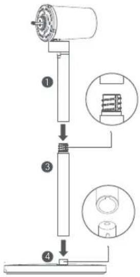 Xiaomi Mi Smart Standing Fan 1C - Step 1: Base installation - 1