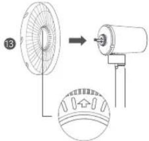 Xiaomi Mi Smart Standing Fan 1C - Paso 3: Instalación de la parrilla trasera - 1