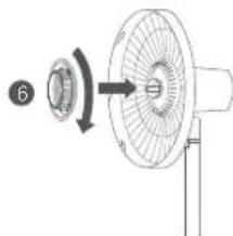 Xiaomi Mi Smart Standing Fan 1C - Schritt 3: Installieren des hinteren Gitters - 2