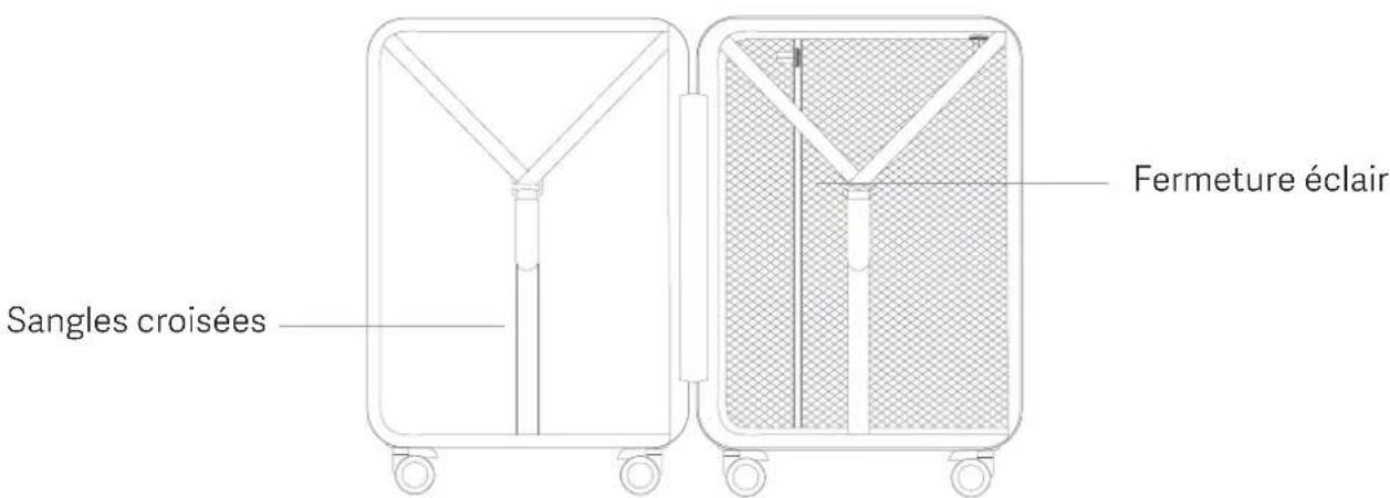 Xiaomi Metal Carryon Luggage 20 - Intérieur - 1