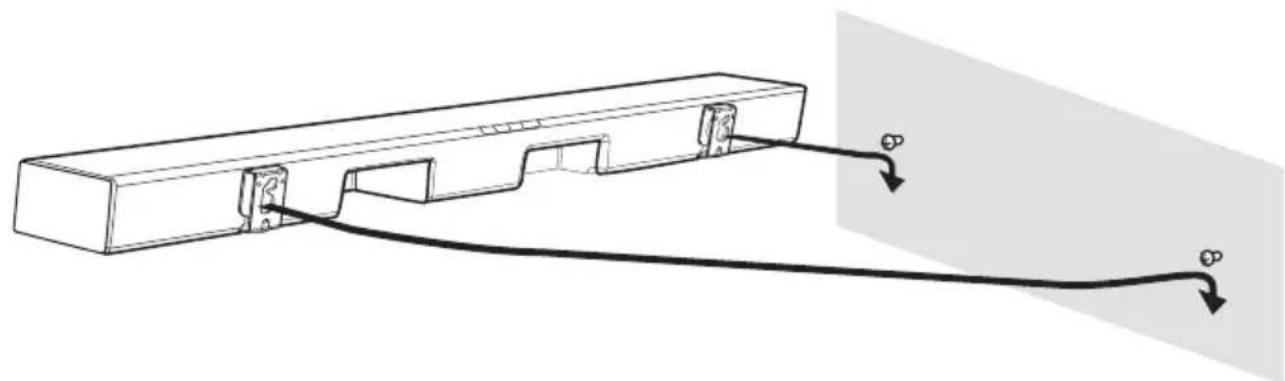 PANASONIC SCHTB490 - Accrocher fermement l'appareil principal sur les vis. - 1