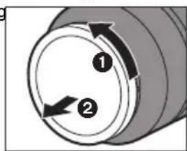 PANASONIC SR70300 - Attaching the Lens - 1