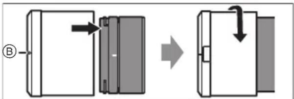 PANASONIC SR70300 - ■ Entfernen einer Gegenlichtblende - 2