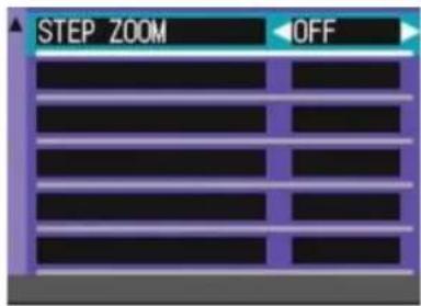 STEP ZOOM OFF