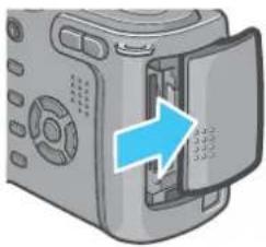 ROLLEI dr5100 - Open the battery/card cover. - 1