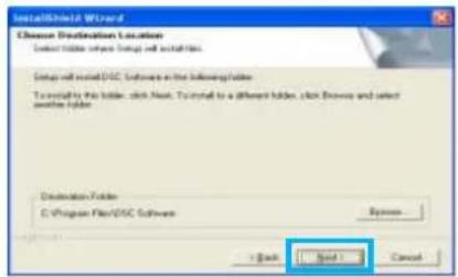 InstallShield Wizard Choose Destination Location Select folder settings setup and install files. Settings will install DISC Software in the following folder. To install by this folder, click Next. To install to a different folder, click Browse and select positive folder. Destination Folder C:\Program Files\DISC Software Browse... + Back Next > Cancel