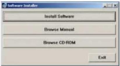 Software Installer Install Software Browse Manual Browse CD-ROM Exit