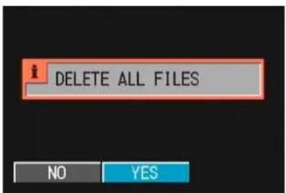 DELETE ALL FILES NO YES
