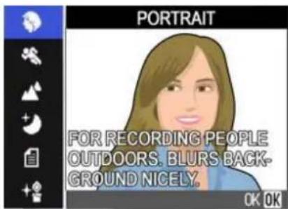 PORTRAIT FOR RECORDING PEOPLE OUTDOORS. BLURS BACKGROUND NICELY. OK OK