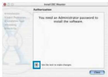 Install DISC Heater Authentication You need an Administrator password to install the software. Click the help to make changes.