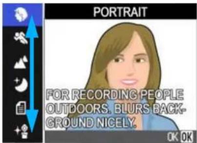 PORTRAIT FOR RECORDING PEOPLE OUTDOORS, BLURS BACK-GROUND NICELY. OK OK