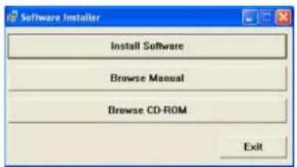 Software Installer Install Software Browse Manual Browse CD-ROM Exit