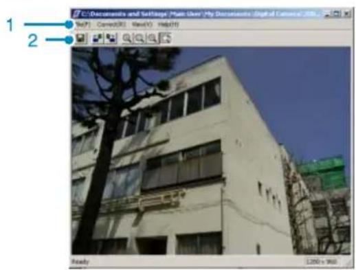 1 2 F:\Documents and Settings\Main Cover\My Documents\Digital Camera 2000 View(V) Correct(R) View(V) Help(H) Ready 200 x 968