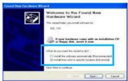 Found New Hardware Wizard Welcome to the Found New Hardware Wizard This wizard helps you install software for 300, 759 If your hardware name with an installation CD or Happy disk, insert it new What do you want the related to this? Install the software automatically (Recommended) Install Non specific location (Advanced) Click Next to confirm Next Next > Cancel