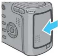 ROLLEI dr5100 - Open the battery/card cover. - 3