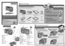 Scanned document page with product images and descriptions, featuring illustrations of mechanical parts and a legend explaining components.