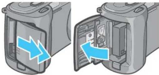 ROLLEI dr5100 - Open the battery/card cover. - 1