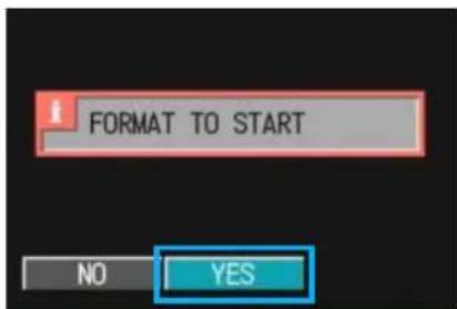 FORMAT TO START NO YES