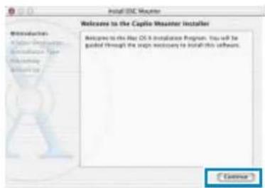 Install ESC Analyzer Welcome to the Capilo Analyzer Installer Welcome to the Mac OS X Installation Program. You will be guided through the steps necessary to install this software. Browse