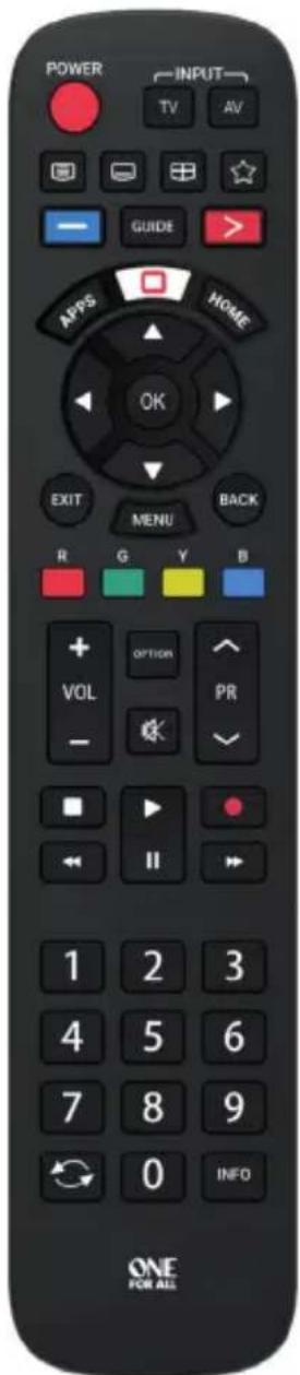 ONE FOR ALL URC 4914 - AUDIO CODELIST93 - 1