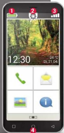 EMPORIA Smart.5 - Comment savoir si le smartphone est prêt à fonctionner ? - 1