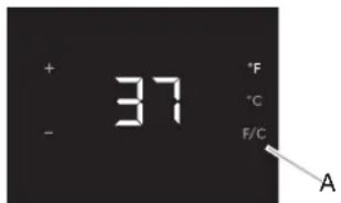 JENN-AIR JUR24FRERS - Visualisation de la température en degrés Celsius - 1
