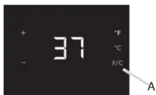 JENN-AIR JUR24FRERS - Para ver las temperatas en grados Celsius - 1