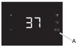 JENN-AIR JUR24FRERS - Viewing Celsius Temperatures - 1