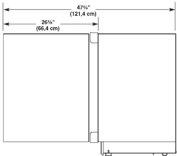 JENN-AIR JUR24FRERS - Dimensions du produit - 2